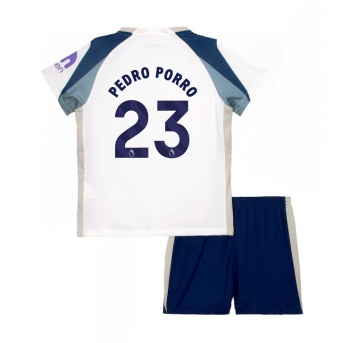 Billige Fotballdrakt Tottenham Hotspur Pedro Porro #23 Replika Hjemmedraktsett Barn 2025-26 Kortermet (med bukser)